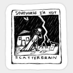 Scatterbrain - Radiohead - Illustrated Lyrics Sticker